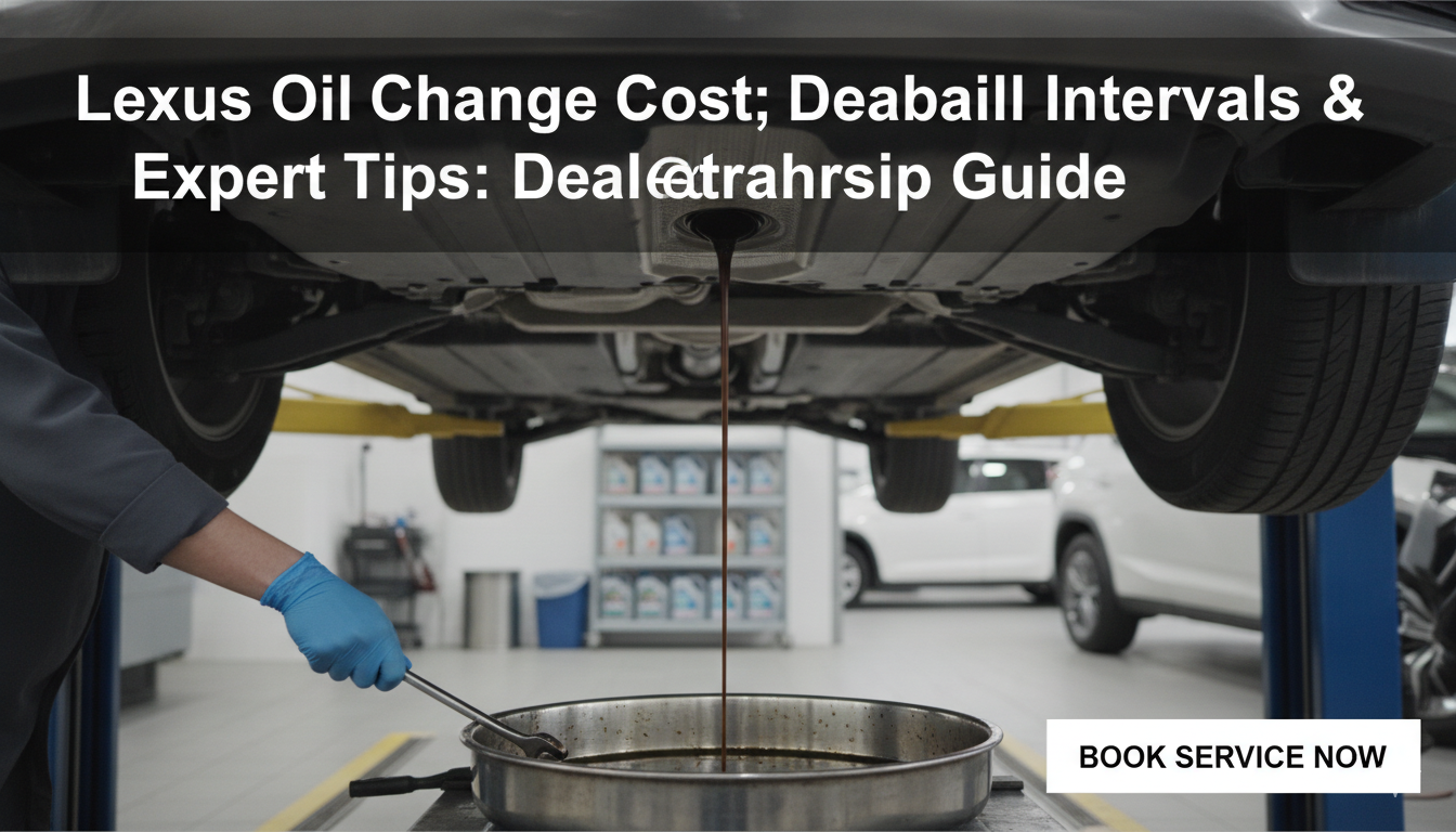 Oil Change at Lexus: Dealership Costs, Intervals & Expert Tips